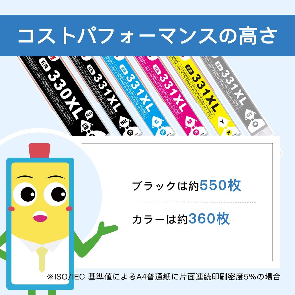 Mata Ink Canon Ink 331 330 6 Farbe Kompatible Tintenpatrone Große Kapazität TS8530 TS8630 TS8730 TS8830 Tinte Canon Ink 330XL 331XL Kann verwendet werden mit