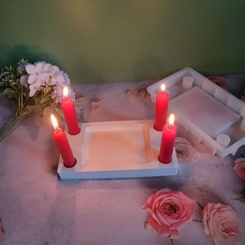 Rectangle Stand Base Molds for Making Pillar Holder