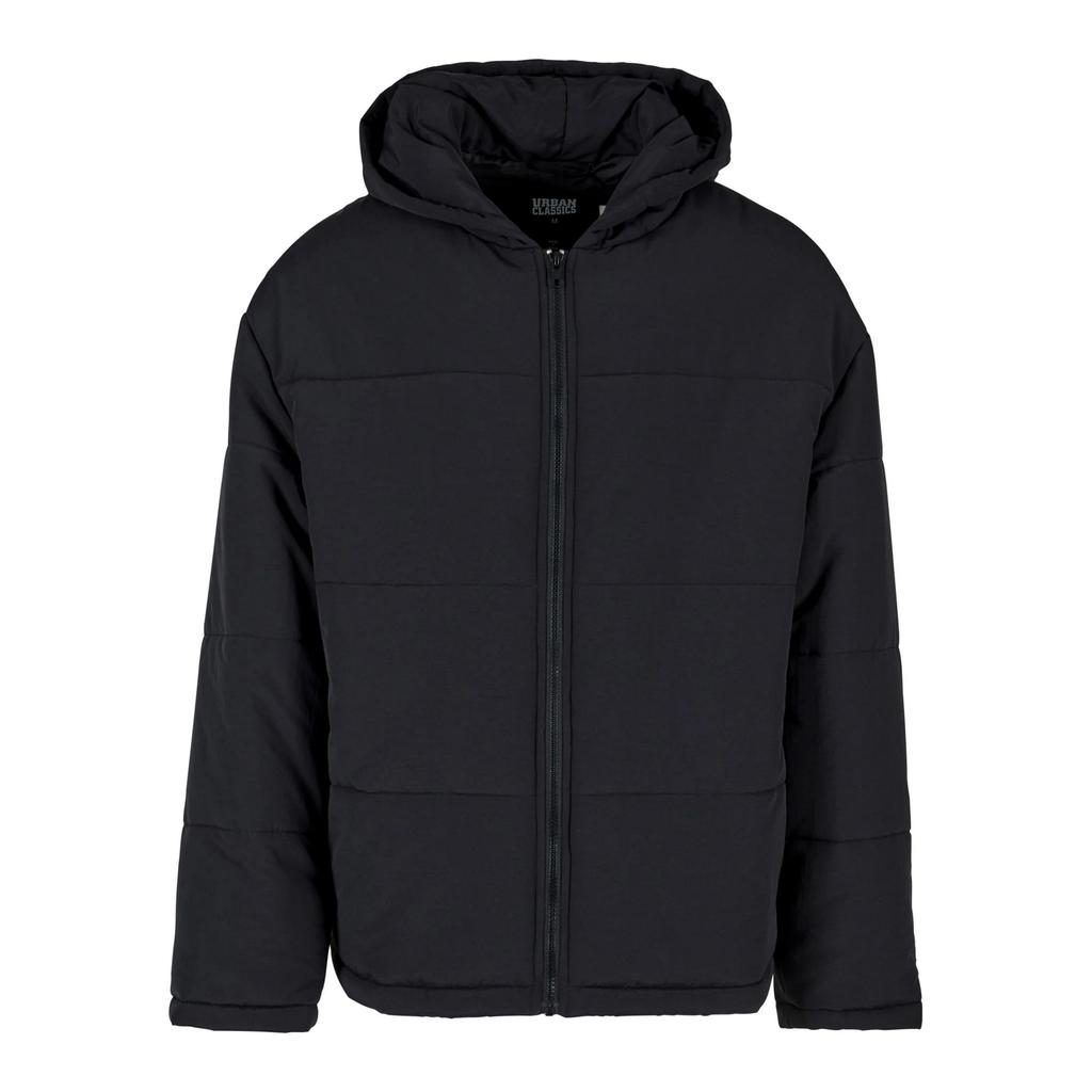 Urban Classics Mens Block Hooded Puffer Jacket