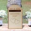 Card Holder Box for Weddings, Decorative Wooden Mailbox Reception Gifts