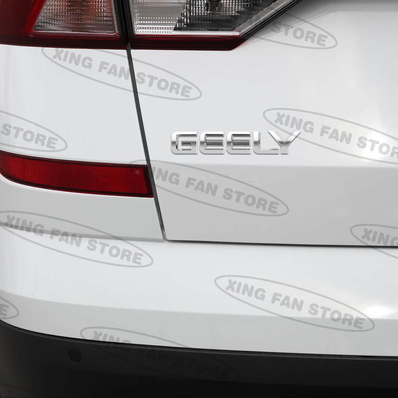 Auto Styling For Geely GX3 Manjaro Tugella Azkarra Atlas Pro Coolray Emblem Car Rear Trunk Badge Decal Body Sticker Accessories