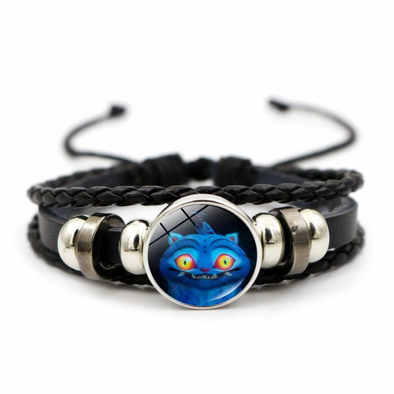 KPop Demon Hunter Bracelet Cartoon Anime Cosplay Bracelet Woven Rope Chain Pendant Fashion Accessories Girl Peripheral for Fans
