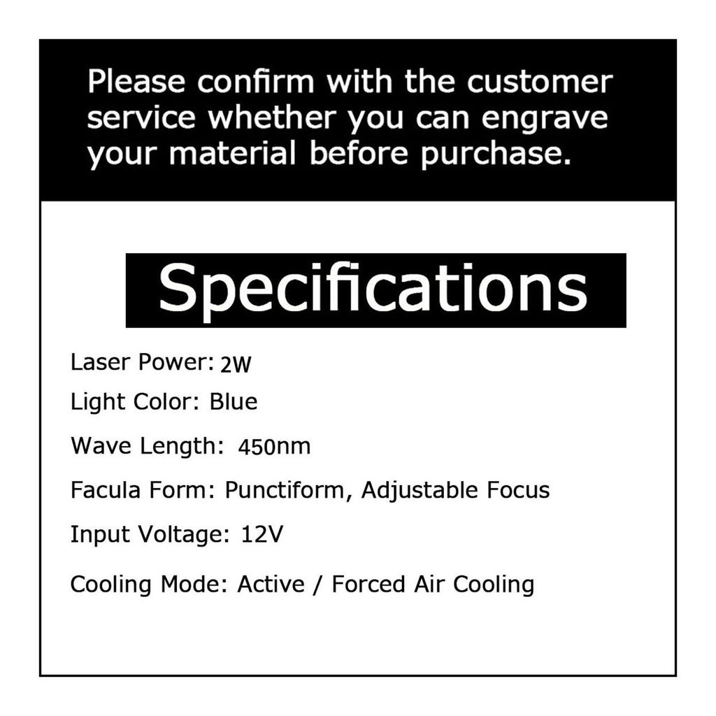 Easythreed ETLR002 Mini gravator laser 2W Blue Laser Power APP Control fără fir Conexiune BT și USB