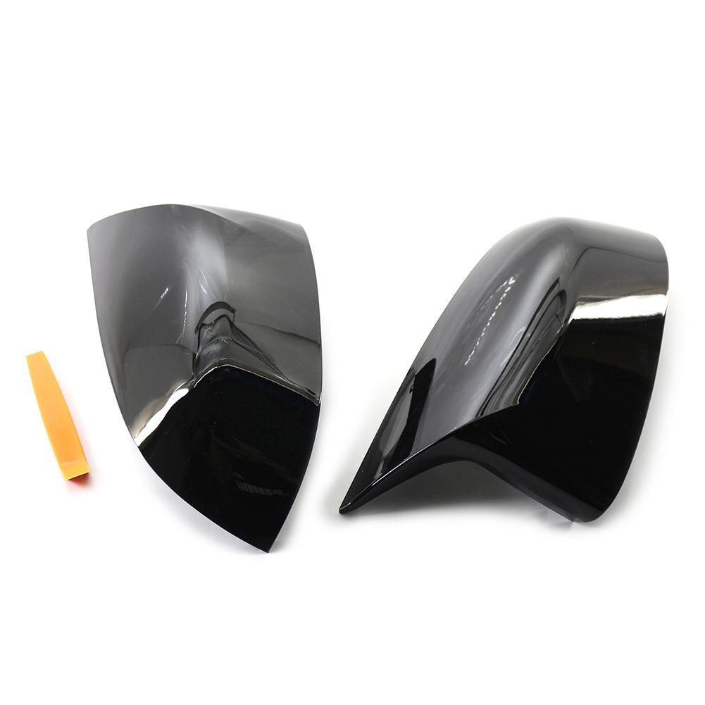 

Gloss Black Car Rear View Mirror Cover Cap for BMW X3 G01 2018- X4 X5 X7 G05 G07 G02 - X6 G06 - 2Pcs LH+RH