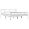 Bed Frame Without Mattress Solid Pine Wood 160x200 Cm