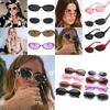 Fashion Women Oval Frame Sunglasses Small Glasses Ladies Retro Sun Glasses With Premium Quality Materials