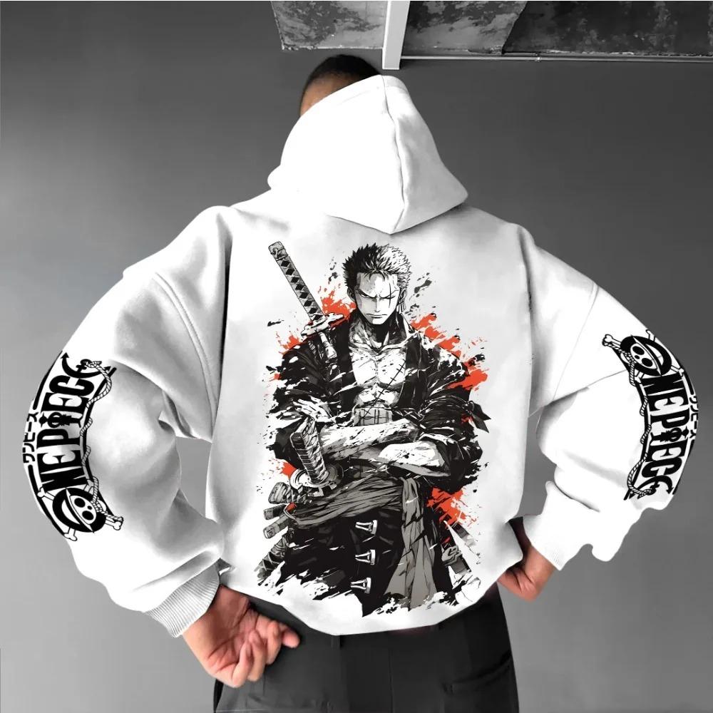 2026 ONE PIECE Unisex Hoodie Sweater Roronoa Zoro Japanese Anime Summer Autumn Long Sleeve Hip Hop Wear Y2K