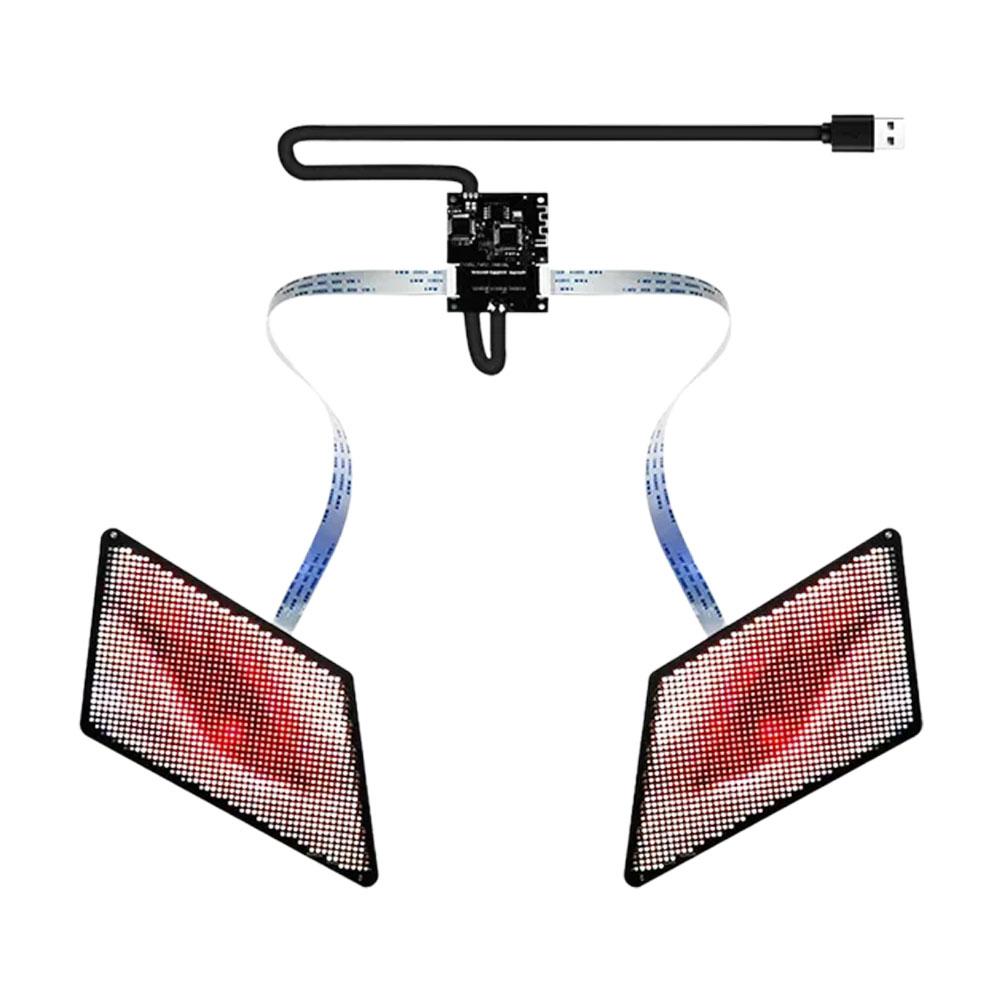 LED Eye Display Screen Panel RGB Color Eye Animated Display PCB Board for Bag Car LED Backpack Billboard O3Q5