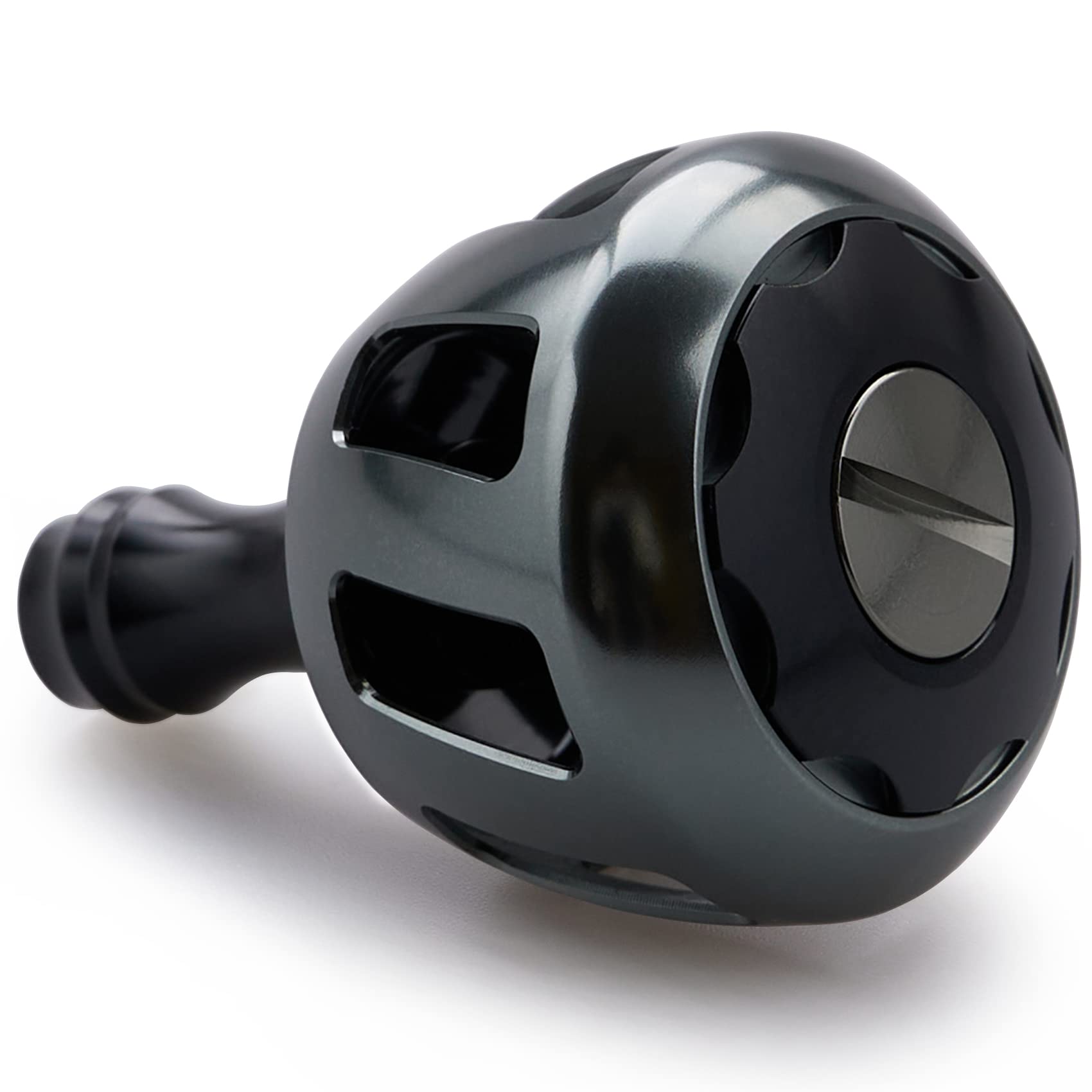 

HEIGHTEN 32mm Reel Handle Knob for Shimano Daiwa Universal Type Type Wheel Series (Shimano A) (Daiwa S) (Black & Gunmetal) (508)