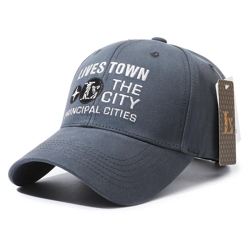 

New Baseball Cap Fashion Versatile Trend Men s and Women s Cap Casual Letter Sunshade Baseball Cap Adjustable серый