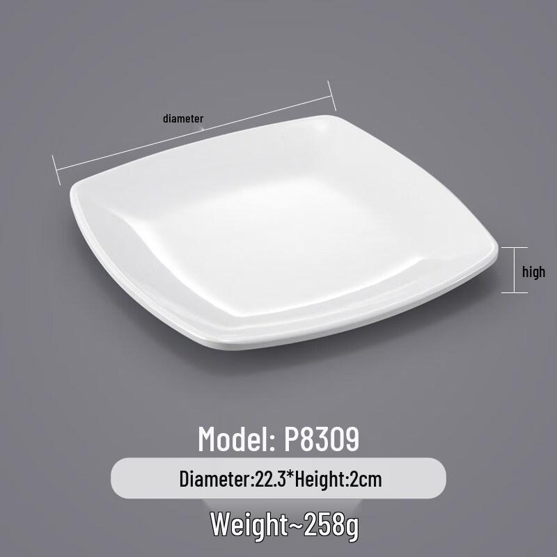 A5 Melamine Irregular Commercial Serving Plate