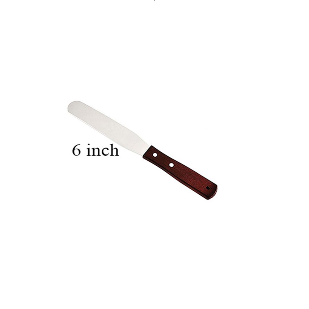 Inch Stainless Steel Decoration Smoother Pastry Baking Butter Icing Frosting Cake Spatula Cream