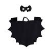 Halloween Cosplay Costume Set Bat Costume Halloween Vampires Costumes Accessories Black Bat Wing Cloak Cape with Mask