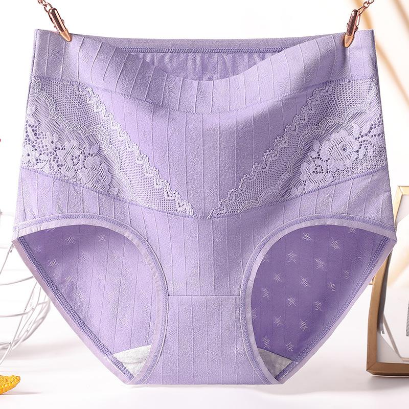 Plus Size Średni wiek Kobiety Bawełna Wysoki Stan Wygodna Średni Stan Luźna Bielizna