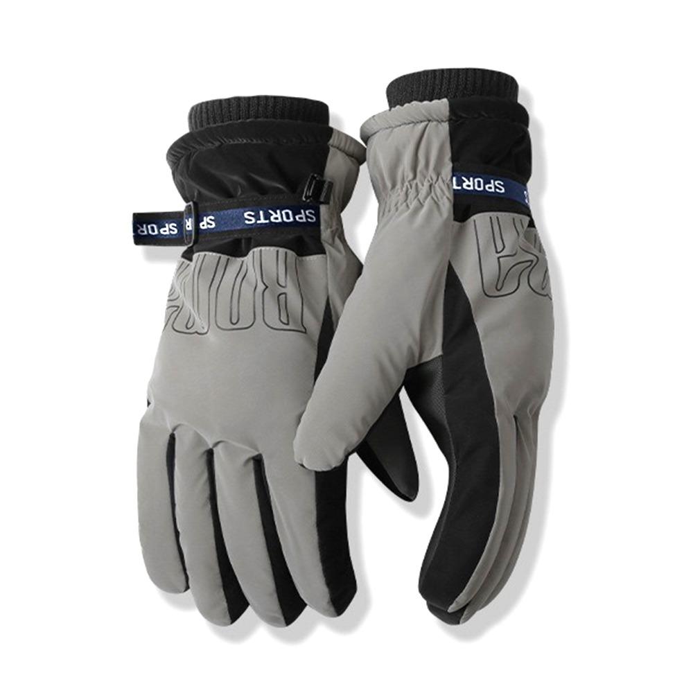 Fashion Waterproof Ski Gloves Warm Thermal Touch Screen Snow Gloves Comfortable Fleece Lined Winter Gloves Motorcycle Riding