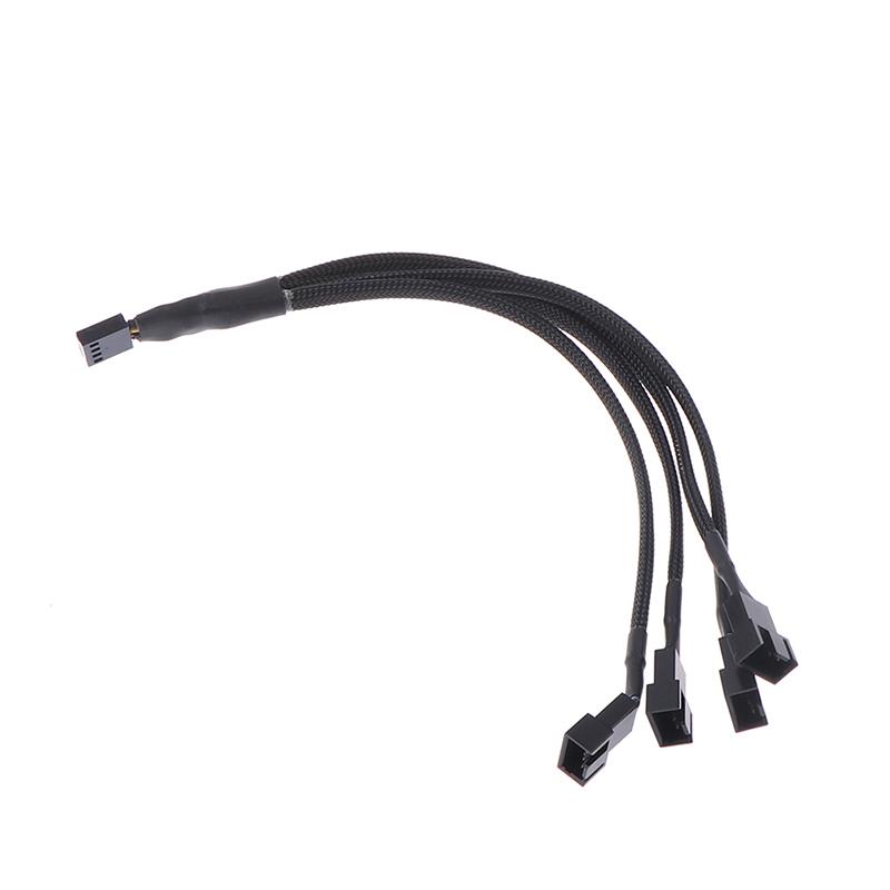 Pwm Fan Splitter 4Pin Adapter Cable 1 To 1 2 3 4 Computer Cpu Fan Splitter Cable