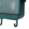 Wall Mounted Soap Box Self Draining Dustproof Wall Soap Holder Tray with Lid Hooks for Bathroom Laundry Room