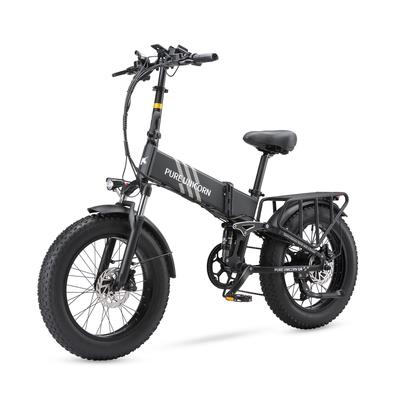 PURE UNICORN U4 Folding Electric Bike 1000W Motor 48V 15Ah Battery 20*4 Inch Fat Tires 48km/h Max Speed 60km Range Shimano 7-speed