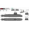 Pit-Road 1/350 JB Series Japan Maritime Self-Defense Force Submarine SS-516 Raigei Plastic Model JB37 (Submarine)