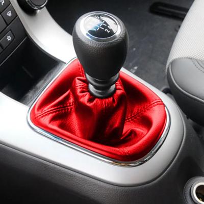 Car Gear Shift Knob Gaiter Boot Cover for Chevrolet Cruze 2008 2009 2010 2011 2012 2013 Dust-proof Leather Collars Accessories