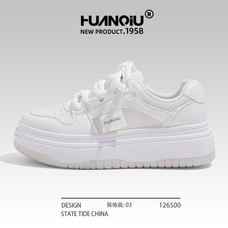 

Глобальные кроссовки на толстой подошве женские весенние дышащие и легкие спортивные женские туфли универсальные нишевые белые женские туфли ZHQ5505 40 белый