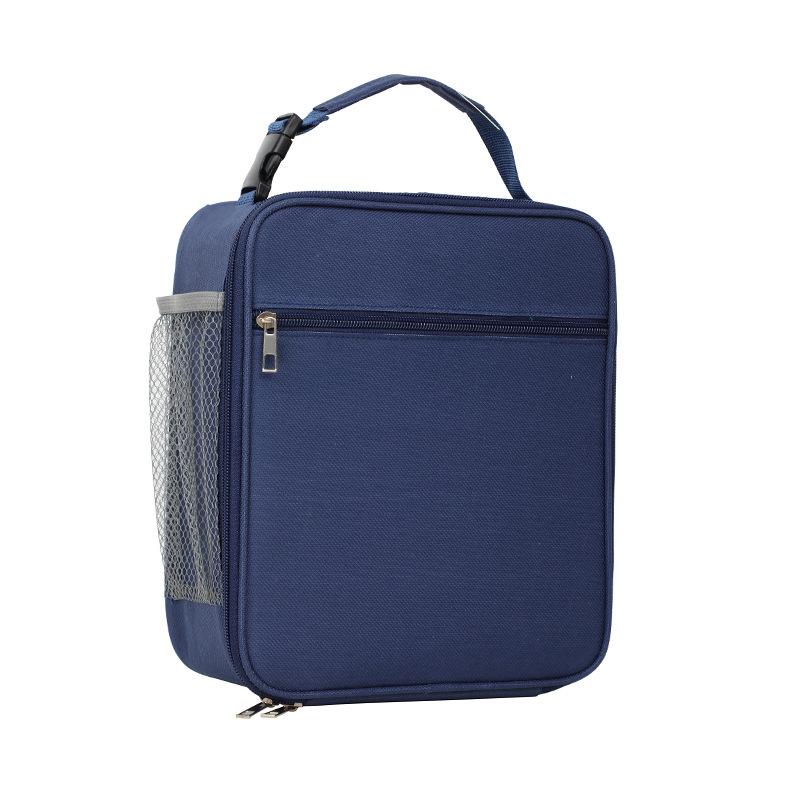 Student Portable Large Capacity Insulated Lunch Box Reusable Lunch Bag for Men Women Waterproof Oxford Cloth Insulated Cooler Bag