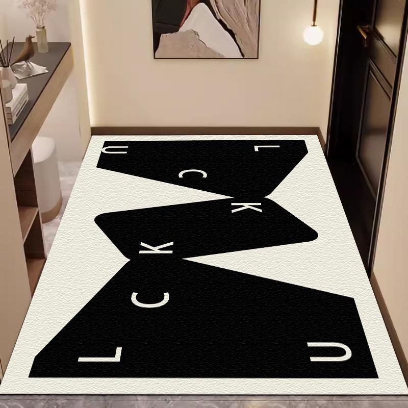 Luxury Leather Entrance Mat: Wash-Free, Wipeable Door Mat for Home and Porch