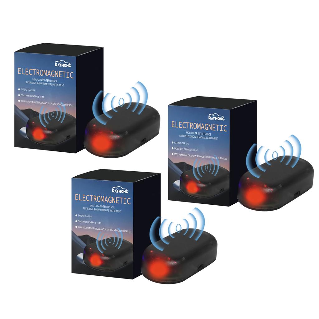 1/3/5PCS Car Deicing Instrument Electromagnetic Molecular Interference Car Snow Removal Device for Automotive Windshield Window