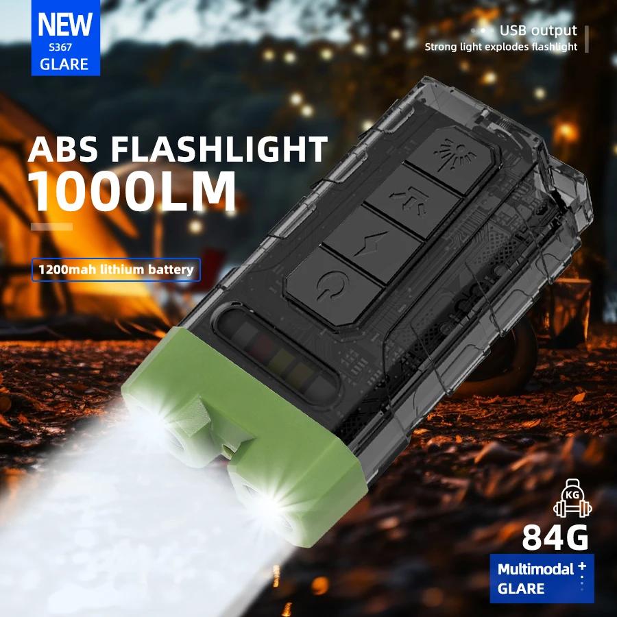Super Bright Mini LED Flashlight USB Rechargeable Cap Clip Torch with Magnet Outdoor Portable Camping Fishing Emergency Light
