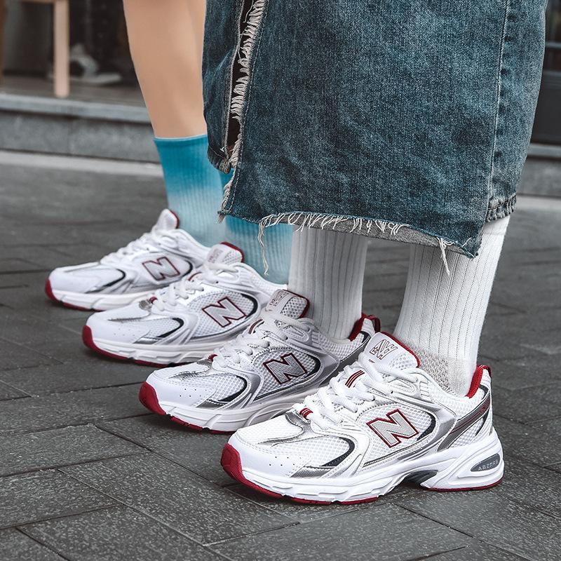 Buty Putian czysto oryginalne New Balance modne męskie buty do biegania buty sportowe modne srebrnoszare oddychające buty męskie i damskie