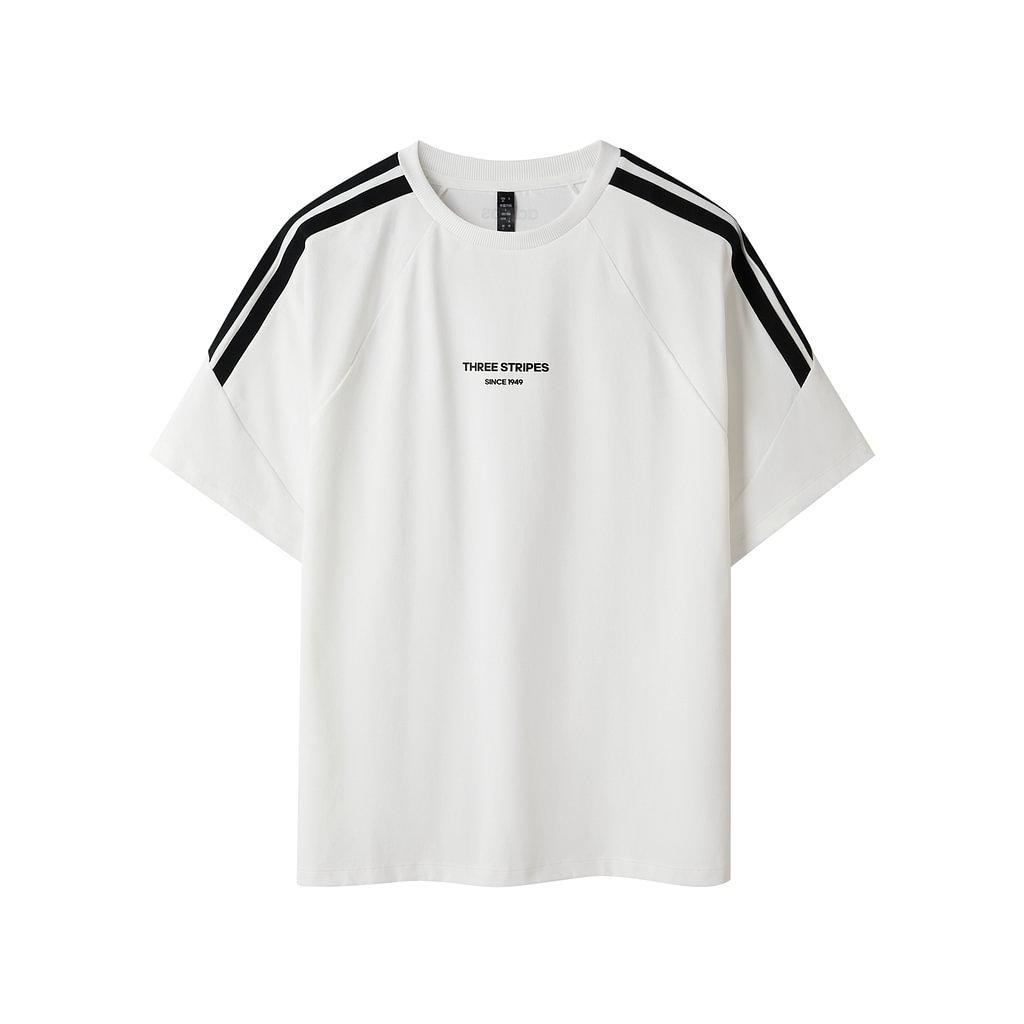 Adidas 3 Stripes T Shirt Unisex White KB8197 M