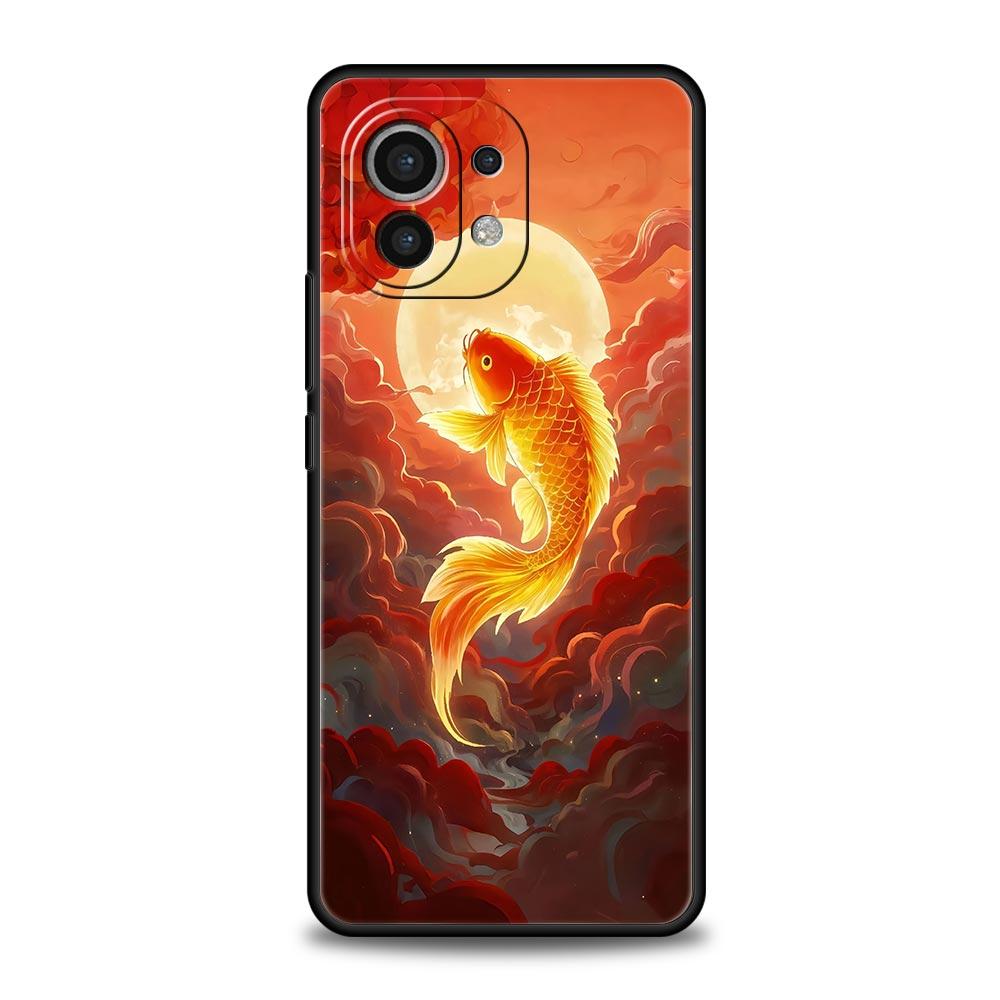 Goldfish Swimming Phone Case Cover for Xiaomi Mi 17 Pro Max 15 14 13 12 11 Ultra 15T 14T 13T 12T 11T Pro Lite Soft TPU Shell Bag