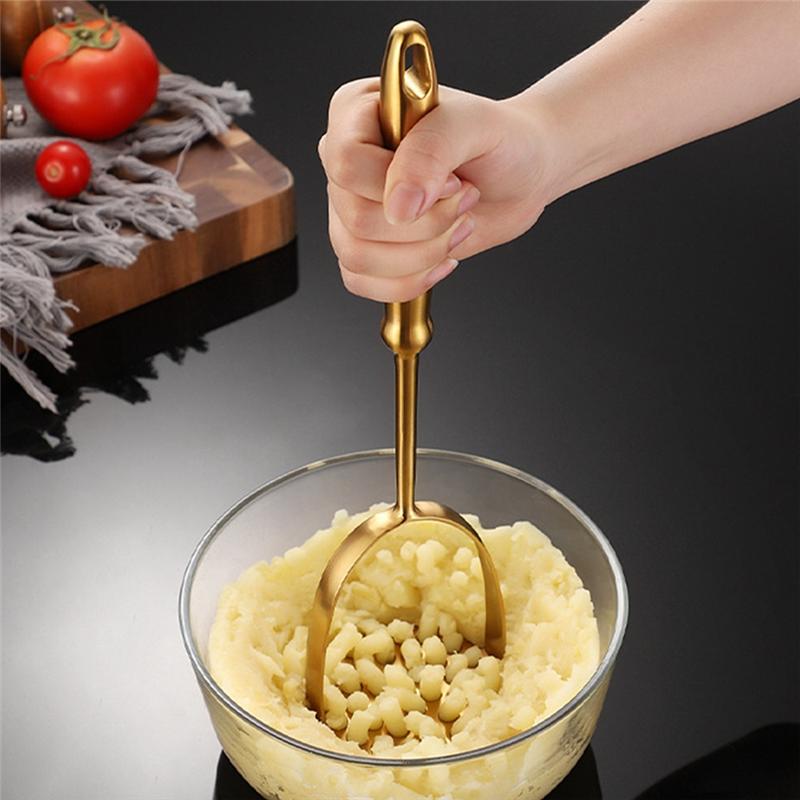 Practical-Stainless Steel Potato Masher Household Potato Press Manual Multifunctional Masher Masher