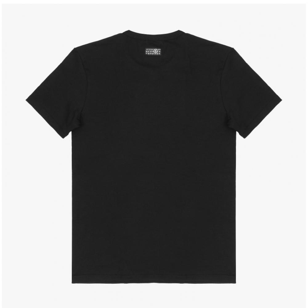 Maison Margiela Men Mjm200020 001 Mm6 Numbering Logo Patch Short Sleeve Underwea