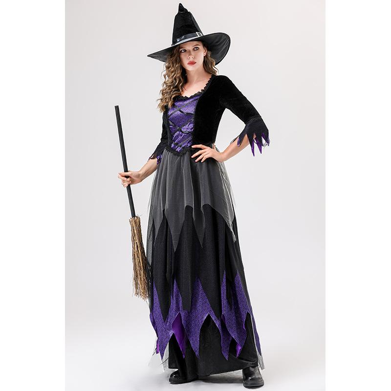 Cosplay witch cos costume girl dress masquerade party theme stage costume halloween