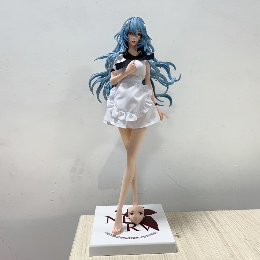 

48см NEON GENESIS EVANGELION Аянами Рей Реальний одяг знімає Вер Фігурка дівчини ПВХ Дія Аніме Модель Іграшки Колекція Лялька для дорослих
