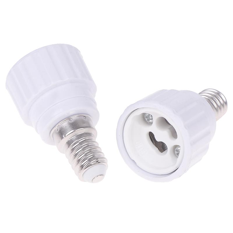 1/5Pcs Led Light Lamp Holder Converter E14 To Gu10 Ceramic Base Screw Bulb Socket Adapter Led Saving Light Halogen Lamp Base