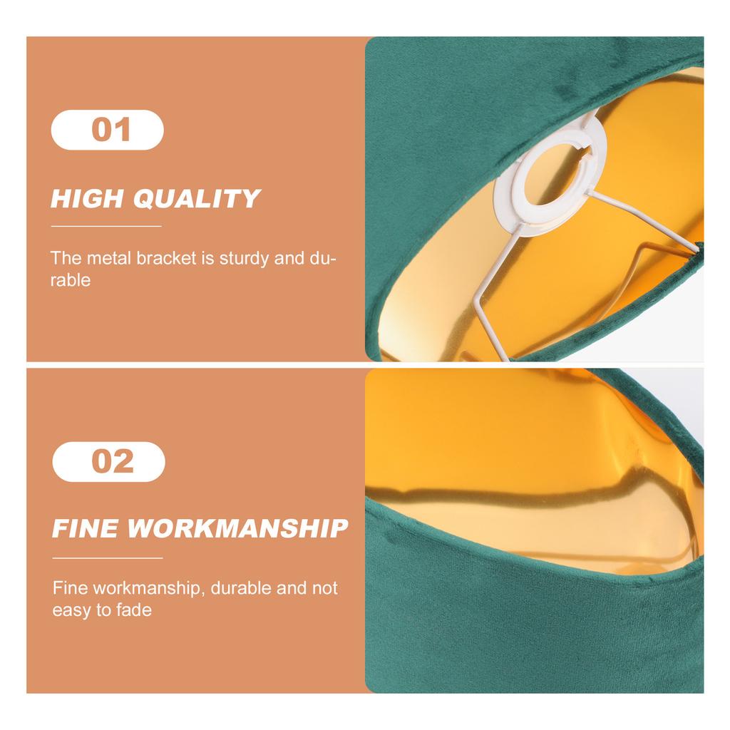 Lamp Shade Oblong Oval Lmapsahdes Single Black Lampshade Small Table Light Shades for Rustic Decor