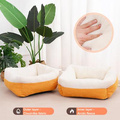 Sofá Cama Ortopédico para Perro Cama Calmante Mullida para Gato con Bordes Elevados Fondo Antideslizante Lavable Cama Cálida para Acurrucarse para Mascotas para Perros Pequeños Medianos Gatos