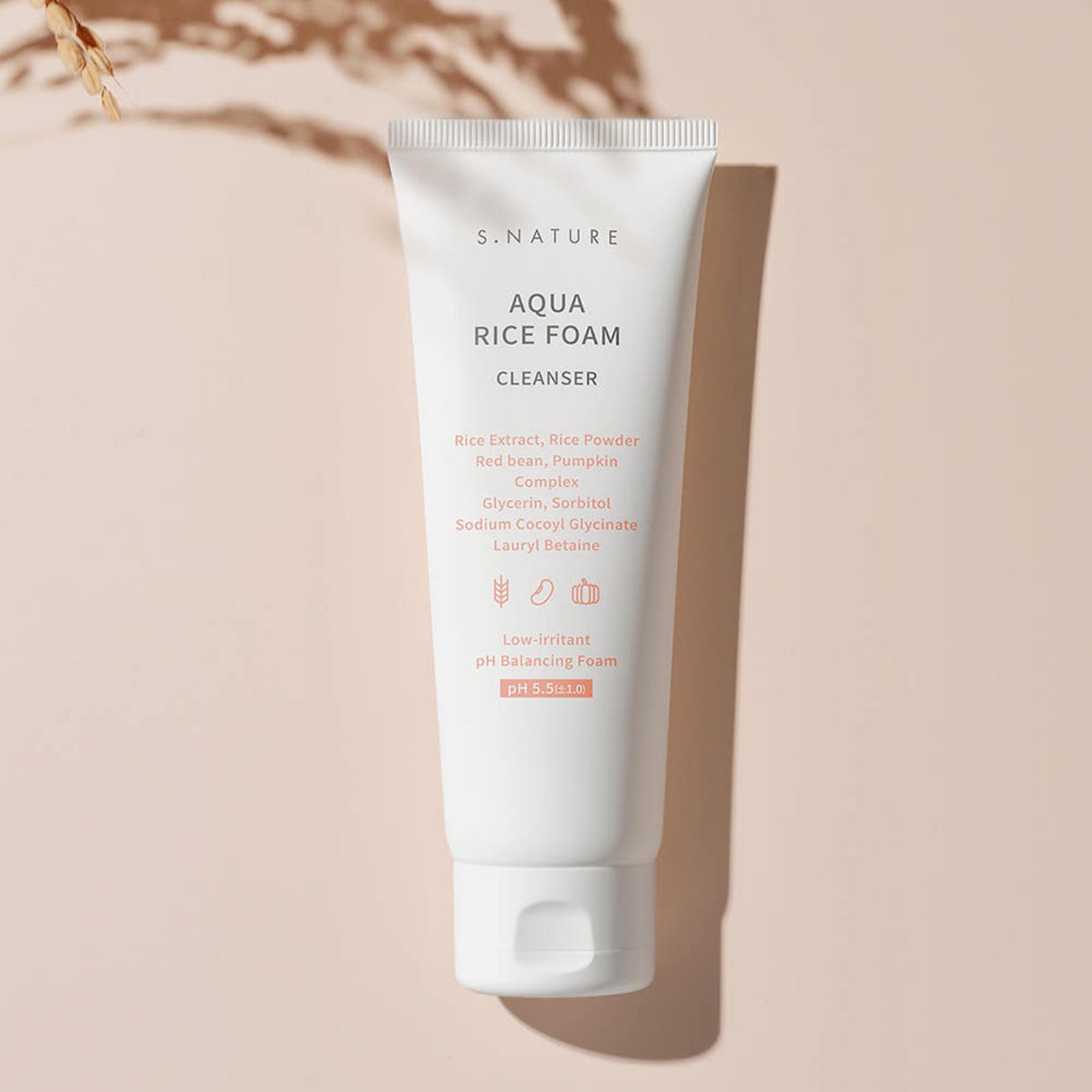 S.NATURE Aqua Rice Mildly Acidic Cleansing Foam 80ml 1 pc
