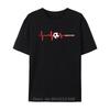 Soccer Heartbea Soccer Ball Heartbeat Street Snowboarding Heartbeat Snowboard Mens TShirt Cotton T Shirt Oversized Tshirt