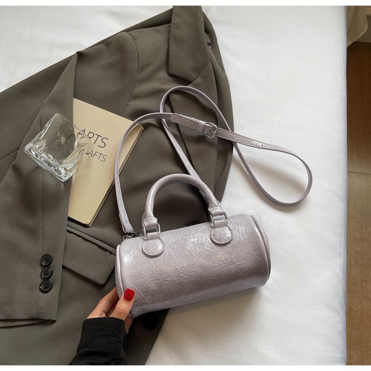 Popular Retro Small Bag Women's 2025 New Spring and Summer Versatile Messenger Bag Handbag Cylinder Bag