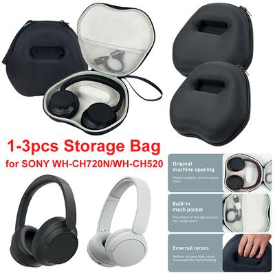 For Sony WH-CH720N/WH-CH520 Headphone Storage Bag Wireless Earphones Protection Bag Carrying Case EVA Anti Scratch Dustproof Box