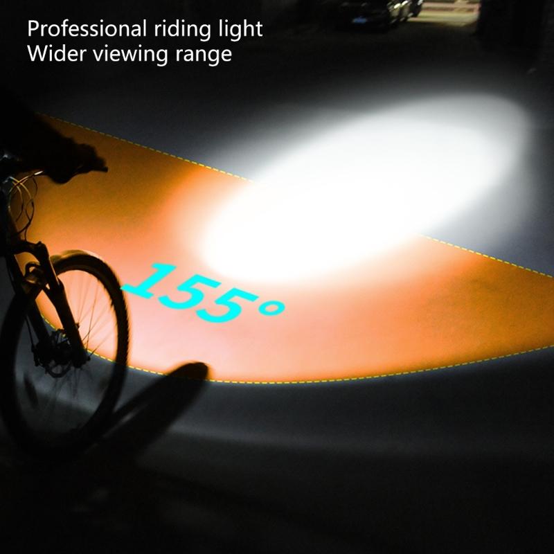 Solar Bike Light Headlight Bright Bicycles Flashlight LED Bike Front Lamp Solar Rechargeable Bicycles Headlight