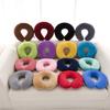 Luxurious Memory Foam U-shaped Travel Pillow With Plush Crystal Velvet Cover