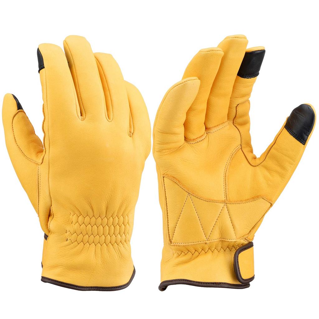 Daytona Premium Motorcycle Gloves Genuine Leather Waterproof Windproof Made in Japan Winter Gloves Camel M Size 17580 Autumn/Winter (Cowhide)