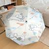 1PC Dog Flowers Umbrella-8-Rib Reinforced, Automatic Open, Lightweight & Durable, Fashion Accessory for Outdoor-L0336