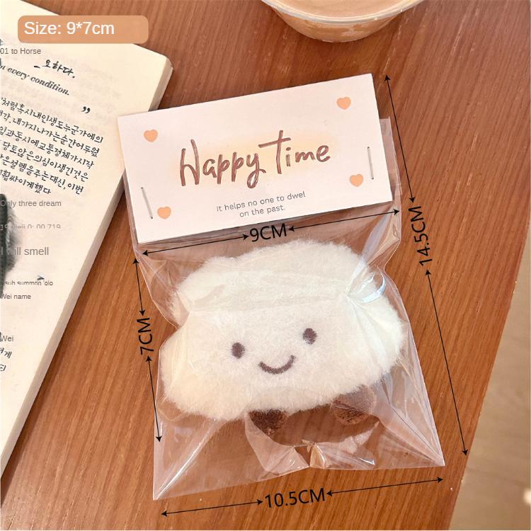 

2 шт. Милый и пищащий плюшевый кулон в виде облака, рюкзак с белым маленьким кулоном-облачком для подарка подругам и парам