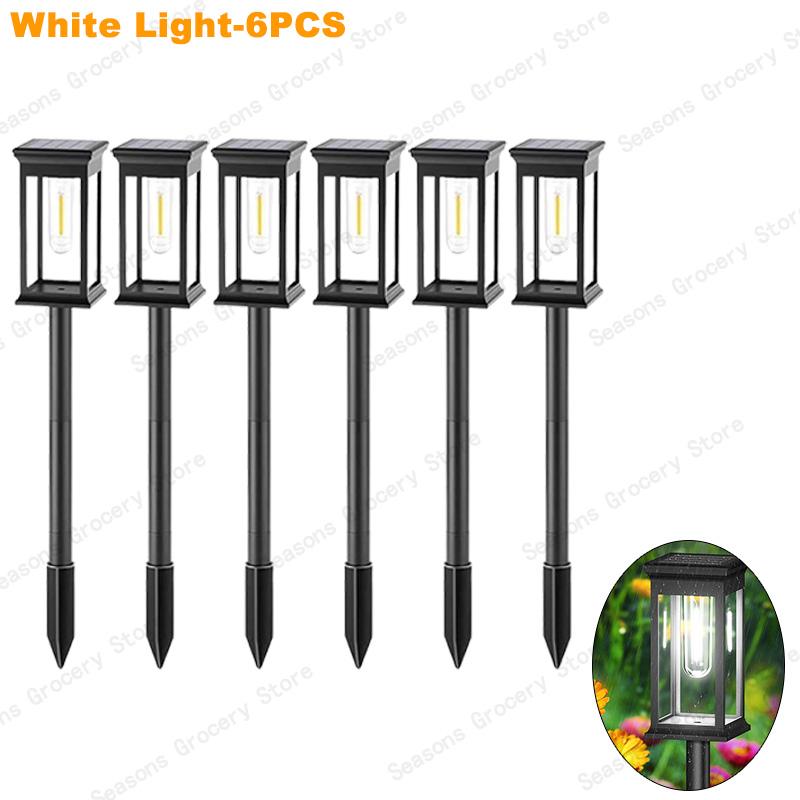 Solar LED Walkway Lights Outdoor Waterproof Durable Tungsten Warm Light Garden Patio Driveway Sidewalk Splice Decorative Lights