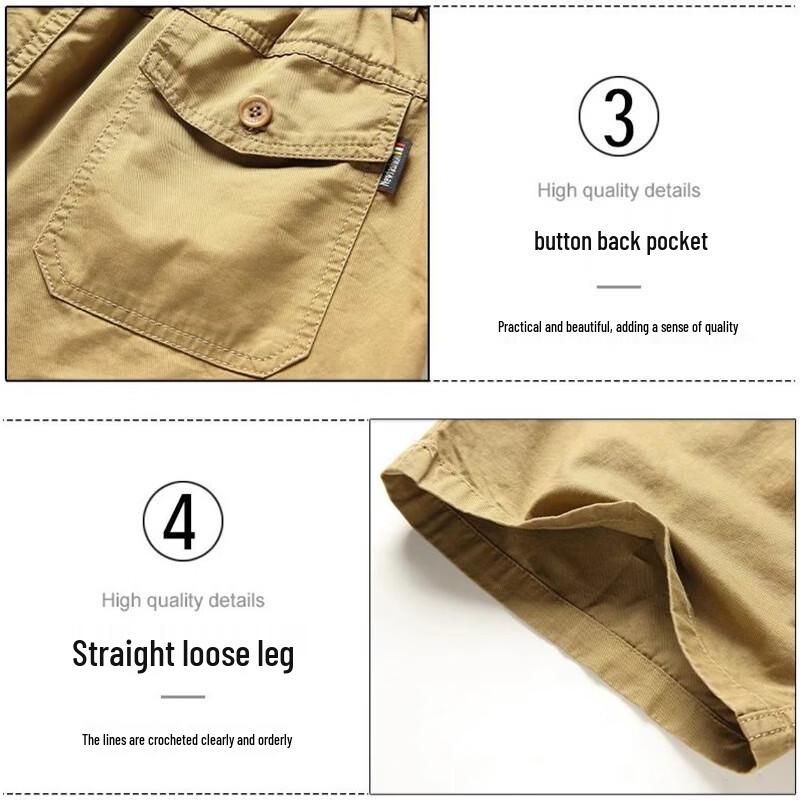ROMON Men's Summer Lightweight 3/4 Beach Casual Shorts